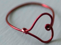 Maize Hutton Wire Heart Ring